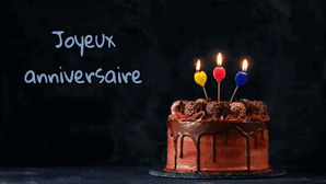 GIF animés joyeux anniversaire
